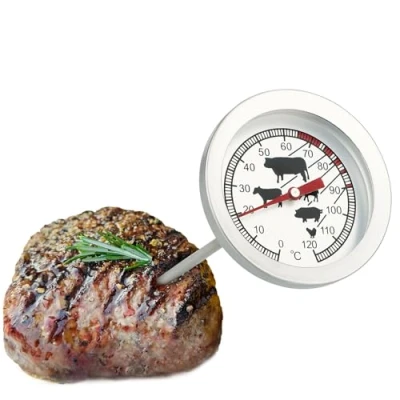 Image de COM FOUR® thermomètre à rôtir en acier inoxydable viande analogique jusqu&#039;à 120 C (001 pièce)
