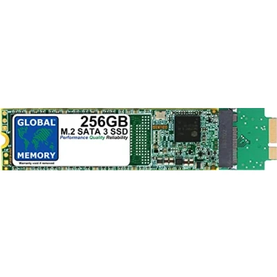 Image de GLOBAL MEMORY Disque dur SSD M.2 NGFF SATA 3 pour MacBook Air 2010 2011 256 Go