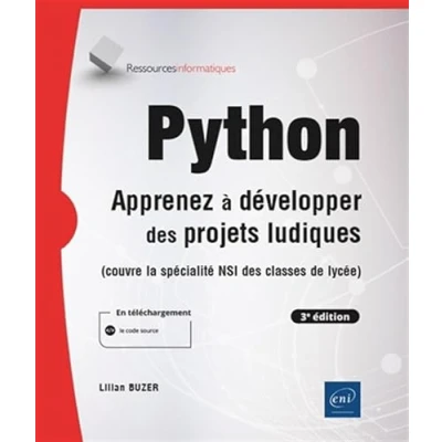 Image de Python Apprenez à développer des projets ludiques (3e édition)