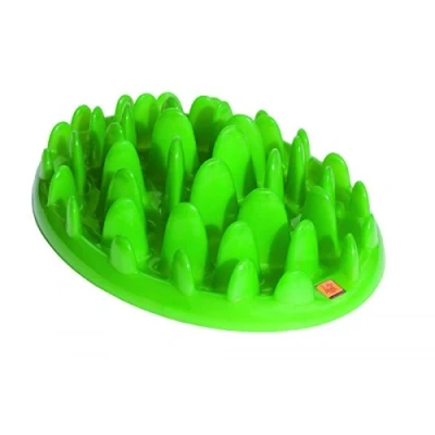 Image de Interactive Gamelle d&#039;alimentation Lente pour chiens VERT Anti Glouton Chien réduire les ballonnements, Procure une stimulation mentale, lavable au lave vaisselle (Taille S)