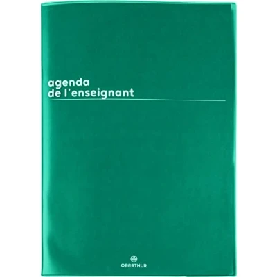 Image de Lot Agenda de L&#039;Enseignant 2024 2025 Boreal Oberthur 1 semaine par page + Index Adhésif Blumie (Boréal Bleu Canard)