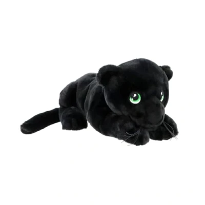 Image de Keel Toys KEELECO Peluche 100% recyclée Jouet écologique pour Enfant Panthère Noire 25cm SE2231
