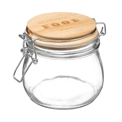 Image de Five Bocal de Conservation en Verre et Couvercle Bois 0.5 L