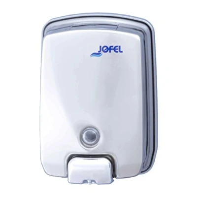 Image de Jofel distributeur de savon pour fixation murale, rechargeable, capacité 1 l, la salle bain, anti vandalisme et robuste, goutte corrosion, Futura AC54500