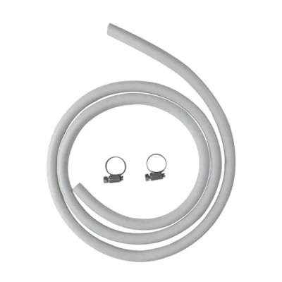Image de Fackelmann TUYAUX Tuyau Collier, Caoutchouc, Blanc, Tube Flexible pour Le gaz d&#039;1,5 m