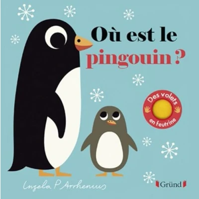 Image de Où est le pingouin ? Livre à rabats en feutrine et miroir À partir de 6 mois d’occasion Correct
