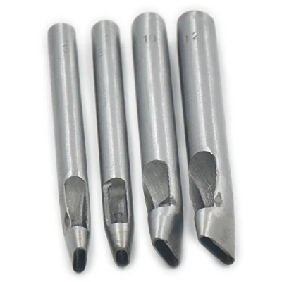Image de Fujiyuan 1 lot de poinçons creux 3 mm forme ovale, pour ceinture en cuir, bracelet montre, bricolage, outil découpe, tailles mixtes