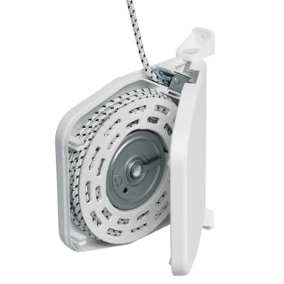Image de Schellenberg 50506 Enrouleur de cordon pour volet roulant, vissable, 5 m, Pivotant, Blanc