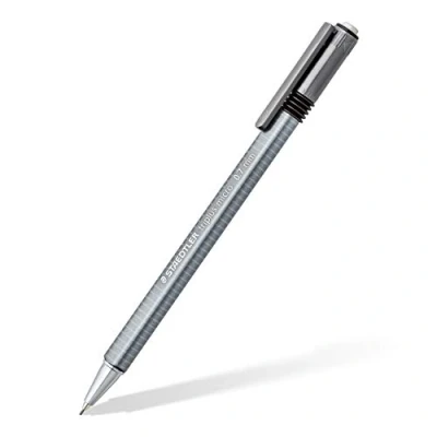 Image de Staedtler Triplus micro, Porte mine pour l&#039;écriture avec forme triangulaire ergonomique une tenue confortable, gomme extra longue, mines B, 774 27