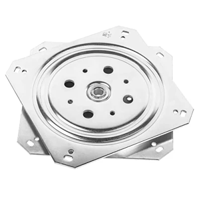 Image de Gedotec Raccords Rotatifs 360 Roulements à billes Plateau meubles visser Acier Galvanisé zingué CAPACITÉ DE CHARGE 150 kg vinyle pivotant COULISSANT PLAQUE TOURNANTE 155 x 155x10,5 mm 1 pièce