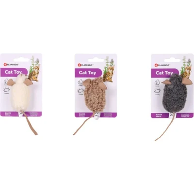 Image de Flamingo Pet Products 1 Suava Mouse 15 cm Cat Toy, Random Colour