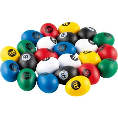Image de Meinl Percussion Egg Shaker Set 24 Œufs Shakers avec un Son Clair et Doux Instruments de Musique Plastique, Multicolore (ES SET24 MC)
