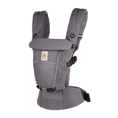 Image de Ergobaby porte bébé Adapt pour nouveau nés, dès la naissance, ergonomique 3 positions en Mesh SoftFlex™ portage ventral et dorsal, Graphite Grey