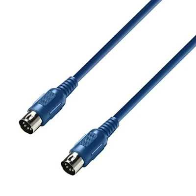 Image de Adam Hall Cables 3 STAR MIDI 0150 BLU Câble 1,5 m bleu
