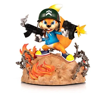 Image de First4figures Conker&#039;s Bad Fur Day Soldat Conker 33 cm Resin Statue, CONKSOST, Multicolore, Estándar