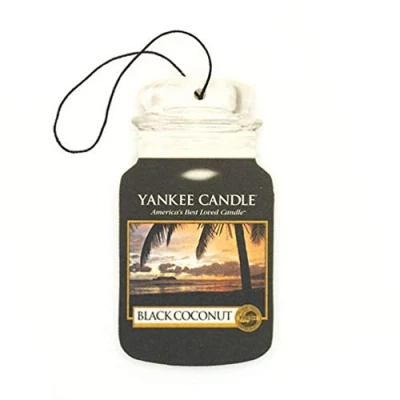 Image de Yankee Candle 1295691e Noir Classique de Noix Coco Désodorisant Voiture en Pot