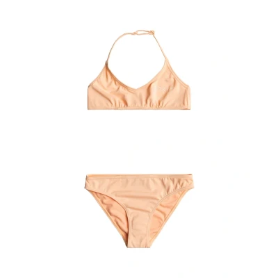 Image de Roxy Fille Basic Active Tri Bra Set Ensemble De Bikini, Peach Parfait, 10 Ans EU