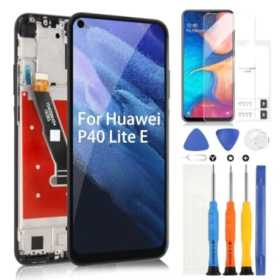 Image de Écran LCD pour Huawei P40 Lite E Display ART L28, L29, L29N Tactile Remplacement Complet Assemblée avec Réparation Kit (Noir Cadre)