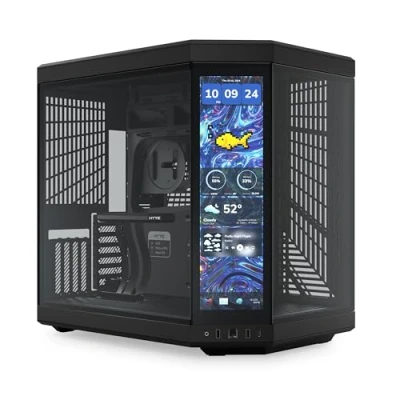 Image de HYTE Y70 Touch Infinite Boîtier ATX avec écran tactile LCD 2,5 K intégré Noir