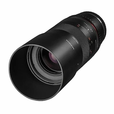 Image de Samyang MF 100mm F2.8 macro pour Sony E Téléobjectif mount, adapté APS C et plein cadre, mise au point manuelle,