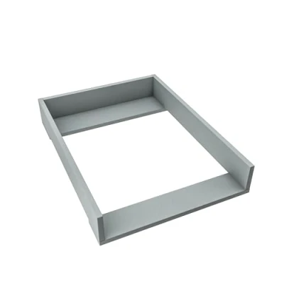 Image de regalik Plan à Langer pour Hemnes d&#039;IKEA, Extension Commode de 50 cm, Amovible, avec Façades Droites, Cendre, Matériau ABS 1 mm, 72 cm x 54