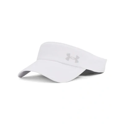 Image de Under Armour M Iso chill Launch Visor Visière de sport, casquette golf ou course à pied pour hommes avec détails réfléchissants, couleur blanc/blanc/réfléchissant