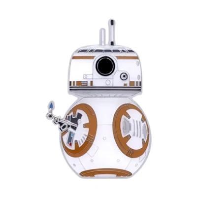 Image de Funko Pop! Large Enamel Pin Star Wars: BB 8 With Lighter 9EPin en Émail Broche Fantaisie Mignonne à Collectionner pour les Sacs Dos et Idée de Cadeau