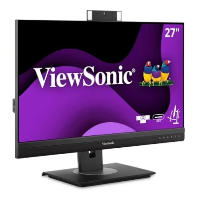 Image de Ecran 27&quot; Viewsonic VG2756V 2K 16:9 QHD LED IPS 5ms 350 CD/m² Webcam intégrée HDMI, DisplayPort, Ethernet, USB, Type C, HPs Pied Ergonomique inclinable Pivot