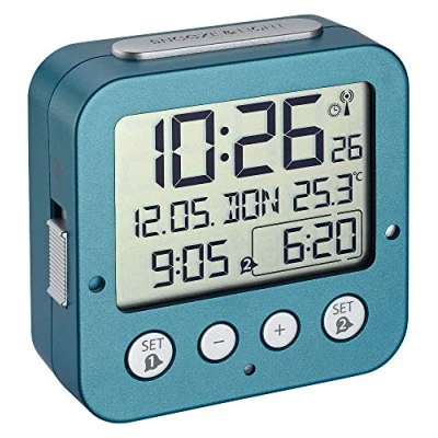 Image de TFA Dostmann 60.2528 BINGO Réveil électronique avec 2 alarmes (turquoise)