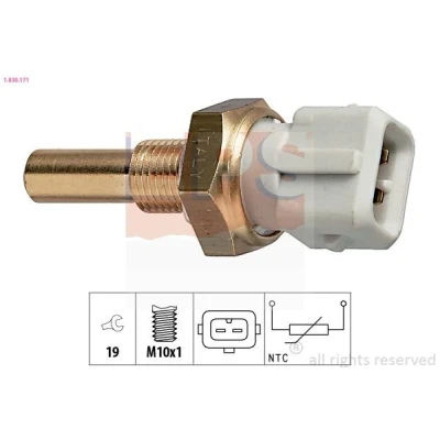 Image de EPS 1.830.171 Sonde De Température Liquide Refroidissement Made in Italy OE Equivalent VOLKSWAGEN: GOLF 3, 2, Passat B3/B4 Break