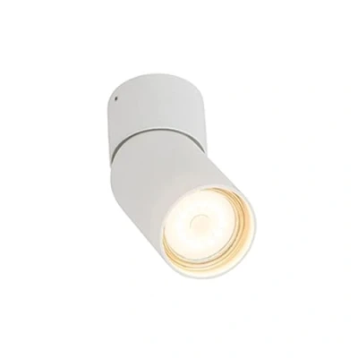 Image de QAZQA falo Spot plafond, plafonnier 1 lumière L 10.8 cm Blanc Moderne éclairage intérieur Salon I Chambre Cuisine Salle à manger