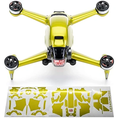Image de Wrapgrade Unité Principale Skin Compatible avec DJI FPV (LIMONCINO Yellow)