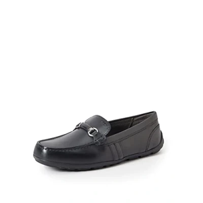 Image de Geox Garçon J New Fast Boy C Mocassins, Black, 40 EU