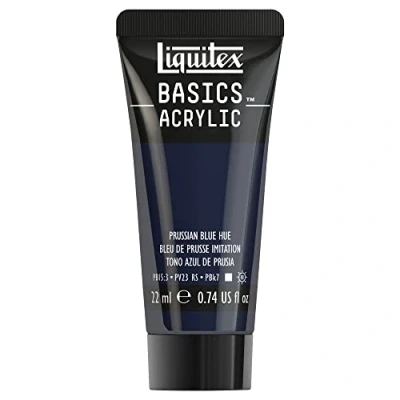 Image de Liquitex Acrylique Basics Tube 22 ml Bleu De Prusse Imit ROW