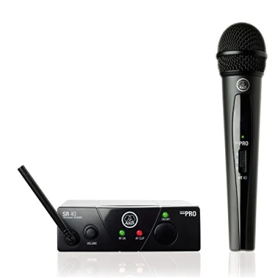 Image de AKG WMS40MIN/V ISM3 Microphone sans fil UHF Main Noir