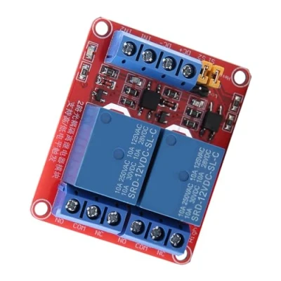 Image de Module de Relais À 2 Canaux Avec Isolation L&#039;Optocoupleur Déclencheur Niveau Haut Et Bas 5V/12V/24V[12V]