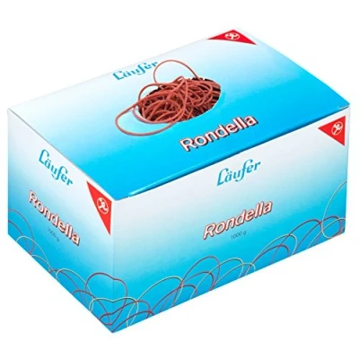 Image de Läufer 50741 élastiques Rondella No. 15, diamètre 100 mm, carton de 1 kg, rouge, particulièrement durable