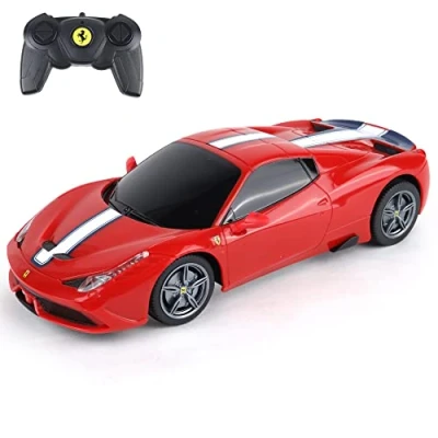 Image de TURBO CHALLENGE Ferrari 458 Speciale RC Prestige 095608 Voiture Télécommandée Rouge 1/24 Piles Non Incluses Plastique À Partir de 6 Ans