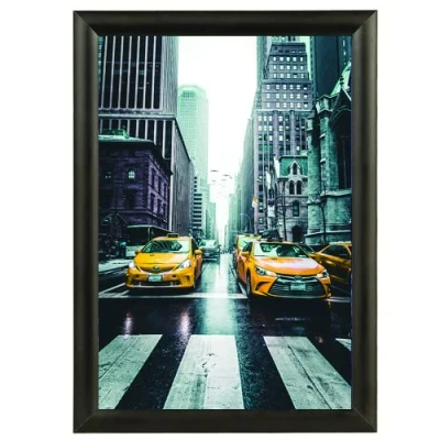 Image de Albyco Cadre Photo Noir Clip pour Affiche A3 Format 29,7x42 cm Épaisseur du 25 mm Aluminium porte affice clic clac Snap en metal poster a clipser