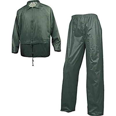 Image de DELTAPLUS 10681 Ensemble Pluie Veste Pantalon, Vert, XXL