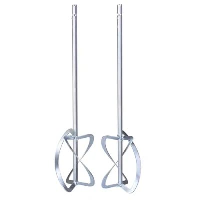 Image de kwb by Einhell Agitateur double pour mortier mélangeur peinture et TE MX 1600 2 CE Twin (longueur 55 cm, diamètre 12 un volume de remplissage maximal 140 L)