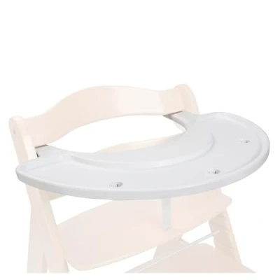 Image de hauck Plateau de Jeu Play Tray pour Chaise Haute Bébé Alpha+ et Beta+ (certifié GRS), Fixation par Clic, Utilisable avec 2 Jeux (non Inclus), Lavable, Blanc
