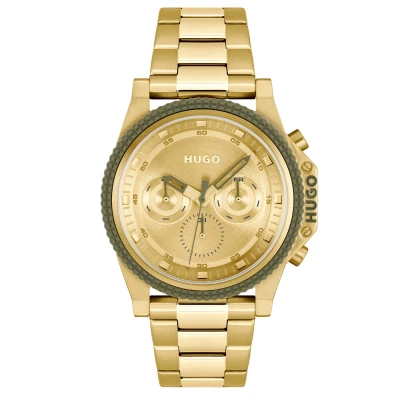 Image de HUGO Brave Montre à aiguilles, Homme, Taille: One Size, Gold
