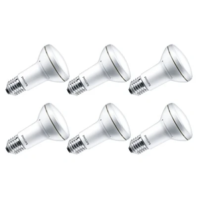 Image de Philips CorePro Ampoule LED non dimmable blanc chaud Spot halogène de remplacement Angle faisceau 40 Réflecteur R80, 7 W, E27, Lot 6
