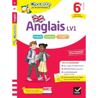 Image de Chouette Je m&#039;entraîne Anglais 6e (A1 vers A2) Nouveau programme: rappels de cours et 150 exercices corrigés