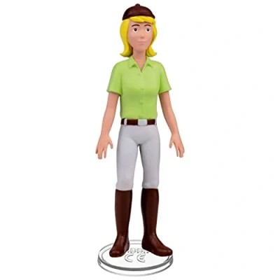 Image de CRAZE Bibi &amp; Tina Cavalier Figurine Poney Mobile avec Fonction Assise Jouets Chevaux Susanne 36969, Multicolore