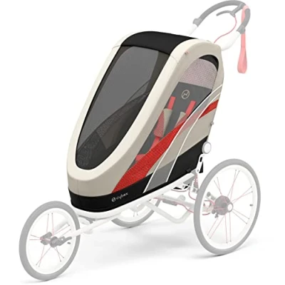 Image de Cybex Remorque Multisport ZENO, de 6 mois à 4 ans env., Max. 111 cm et 22 kg, Unité Siège pour Poussette Multisport, Bleached Sand