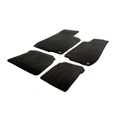 Image de AutoStyle Ensemble de tapis sol Velours avant et arrière noir TM HO552V