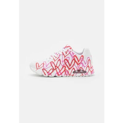 Image de Skechers Sport UNO Baskets basses, Femme, Taille: 36.5, Weiß Imitation cuir haute qualité