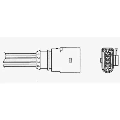 Image de NGK 0050 Sonde lambda chauffé 4 AUDI: A4 B7 Berline, Avant, A6 C6 Avant